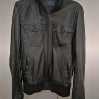Giacchetto nero Zara Man similpelle tg.L