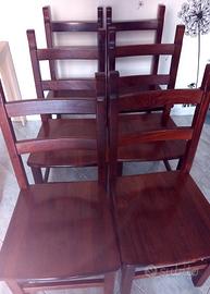 sedie in legno  massello