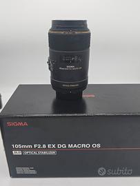 SIGMA 105 F2.8 EX DG MACRO OS X NIKON AF