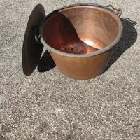 antico paiolo in rame