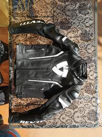 giacca moto 48 rev'it uomo in pelle 
