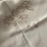 Copriletto vintage in lino pesante