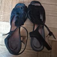 Chie Mihara sandali in camoscio nero tg 37