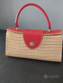 Borsa Caractere in rafia 