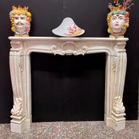 camino cornice esterna lavorata