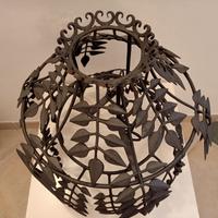 lampadario ferro battuto anni '70