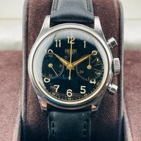 HEUER Chronograph Big Eyes gilt dial | Near mint
