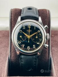 HEUER Chronograph Big Eyes gilt dial | Near mint