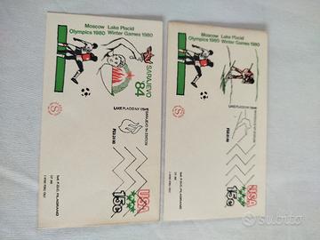 buste FDC Olimpiadi invernali 1980