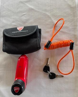Kit lucchetto blocca disco Ducati rosso