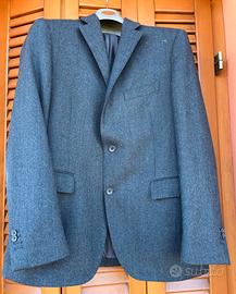 Giacca uomo lana colore Blu Tg 52 100% Lana