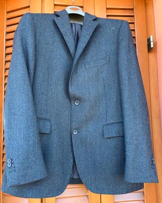 Giacca uomo lana colore Blu Tg 52 100% Lana