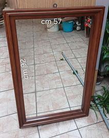 Specchio in noce massello