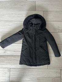 Parka woolrich nero bambina 10 anni