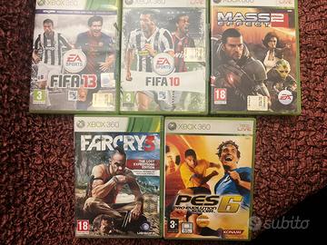 Xbox 360 giochi vari Fifa/Pes/Farcry/Mass Effect