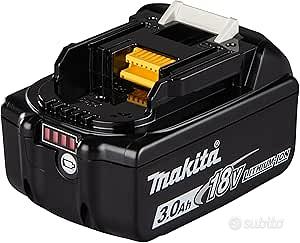 Makita BL1830B batteria Li-Ion 3.0Ah 18Volt con in