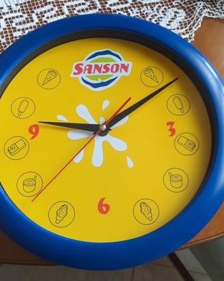 Orologio pubblicitario Sanson. 