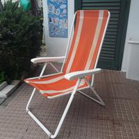 sedia sdraio vintage anni '60 '70 della Brevi