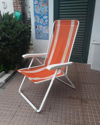 sedia sdraio vintage anni '60 '70 della Brevi