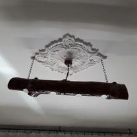 Lampadario in legno