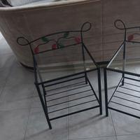 comodini doppi uso anxhe tavilini in ferro battuto