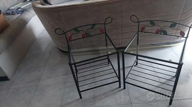 comodini doppi uso anxhe tavilini in ferro battuto