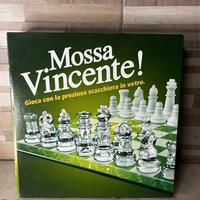 set scacchi Scacchiera in vetro  NUOVA mai usata