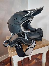 Casco moto  Acerbis  TG S e maschera Alpinestars
