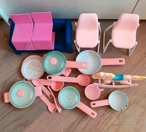 Lotto Accessori Casa Barbie Mattel