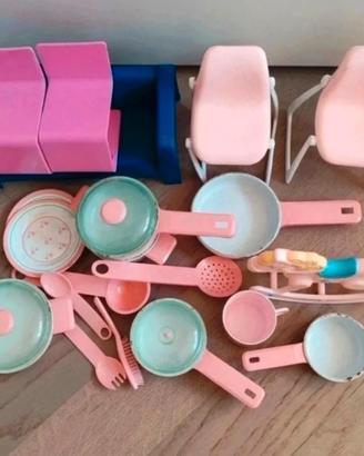 Lotto Accessori Casa Barbie Mattel