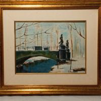 V.Fossati - Il Ponte delle Sirenette a Milano