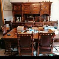 Grande credenza d'epoca legno massello Oltrepo''