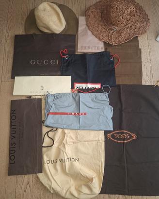 cappelli, buste, shopper bag