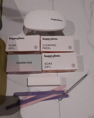 Set mani semipermanente con luce