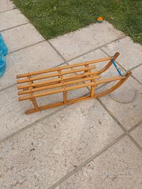 slittino grande in legno