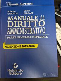 Manuale di diritto amministrativo
