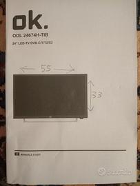 Led - Tv  24 Pollici di marca OK.