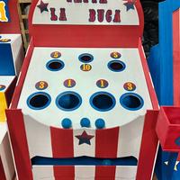 Gioco tappa la buca bambino luna park bambini