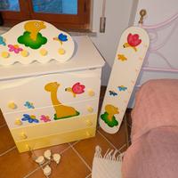 mobiletto fasciatoio con set