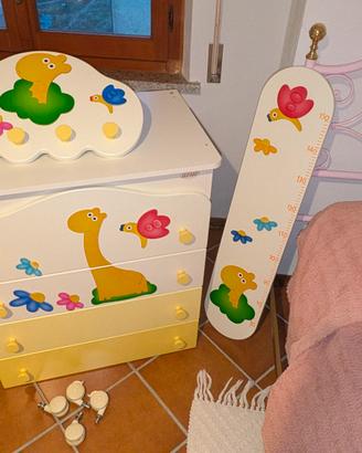 mobiletto fasciatoio con set