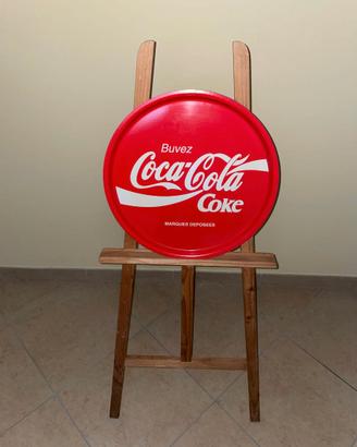 COCA COLA INSEGNA BIFACCIALE IN MELAMINA ANNI '70