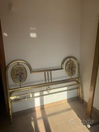 Letto matrimoniale in ottone