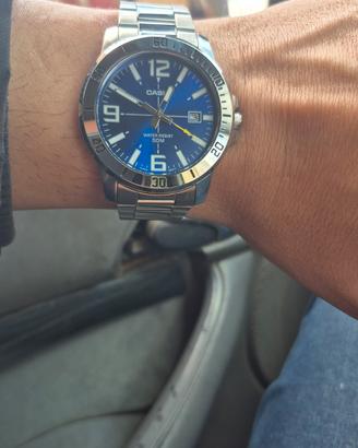 Orologio Casio cassa e cinturino acciaio MTP-VDO1D