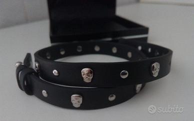 NUOVO bracciale teschi, unisex 2Jewels vera pelle