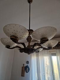 lampadario vintage art deco 