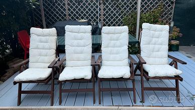 Sedie reclinabili da giardino ikea