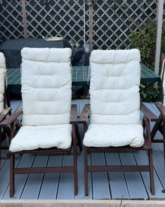 Sedie reclinabili da giardino ikea