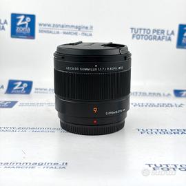 PANASONIC 9 mm f1.7 + GARANZIA USATO