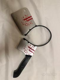 Decorazione Halloween da Testa a Forma di Mannaia