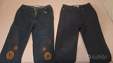 Set due paia jeans Roccobarocco e Emanuel Ungaro